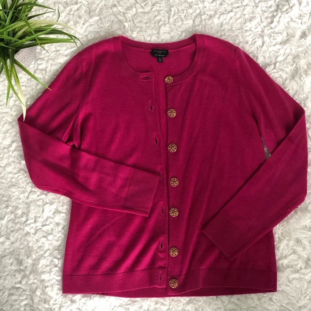 Pink Talbots cardigan